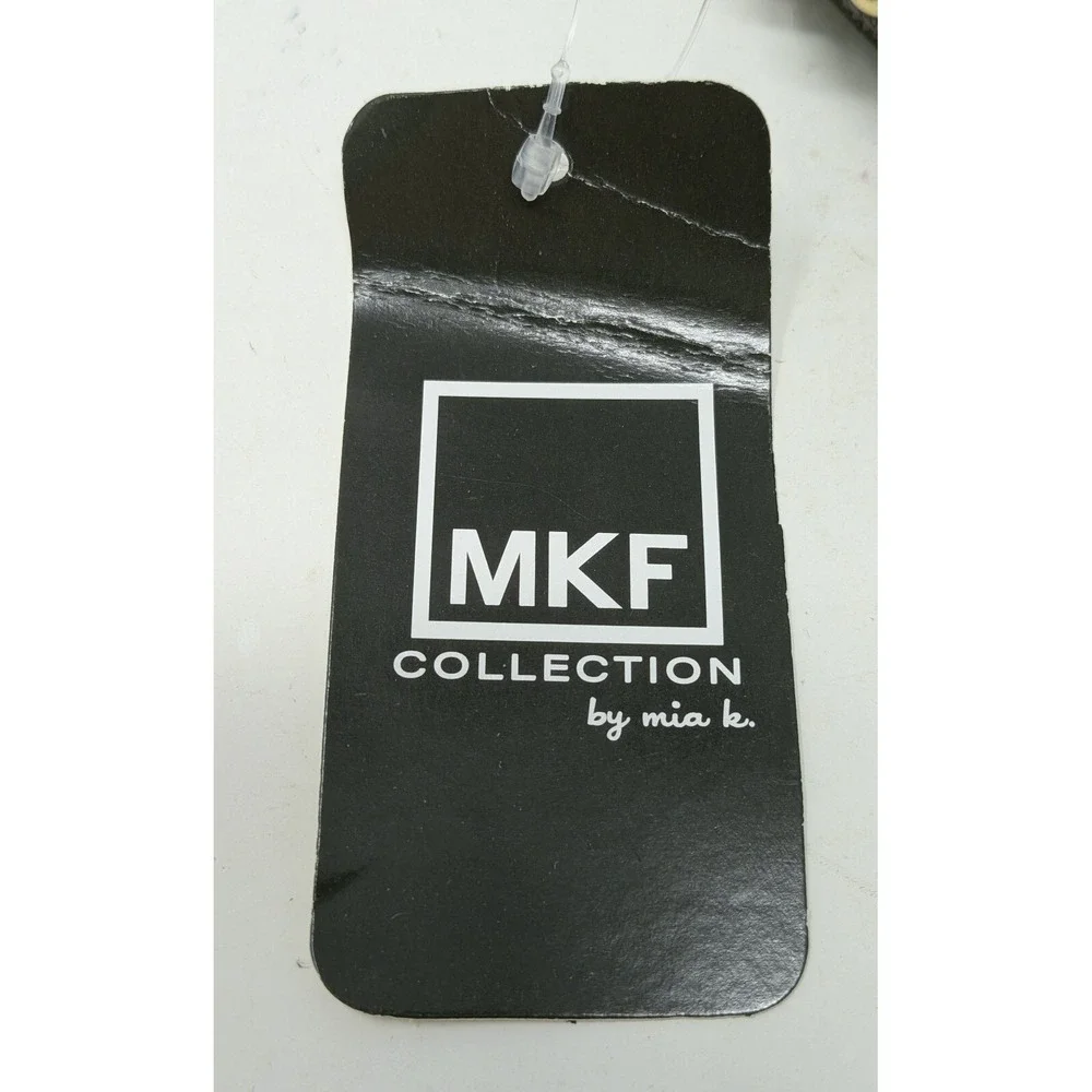 MKF Collection by Mia K Ishani Crossbody Bag Purse Wristlet Black Brown - NWT